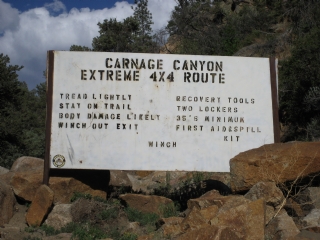 BV Carnage - Entrance Sign